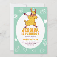 Anniversaire de enfant de dessin animé Llama