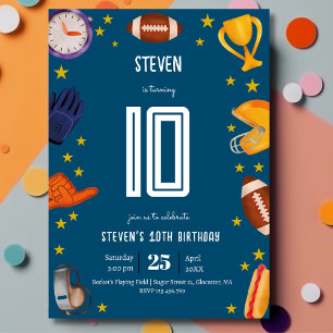 Invitation Anniversaire de enfant de football américain