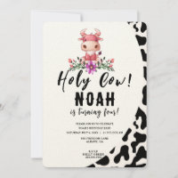 Anniversaire de enfant de la fête de la vache Sain