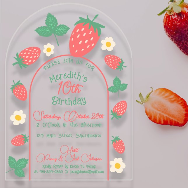 Invitation Anniversaire de enfant de la fleur de f (Créateur téléchargé)