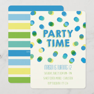 Invitation Anniversaire de enfant des points du pa