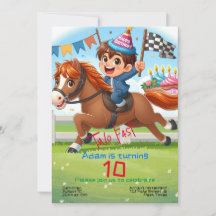 Invitation Anniversaire de enfant : Deux jeûnes, c