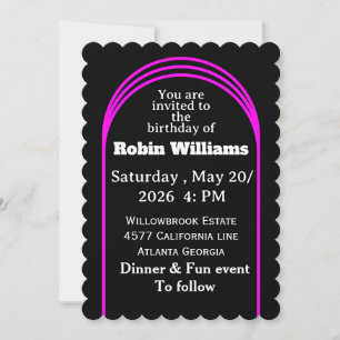 Invitation Anniversaire de enfant personnalisable