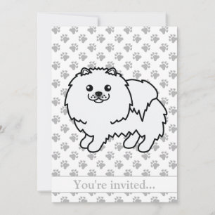 Invitation Anniversaire de fête de chien de dessin animé mign
