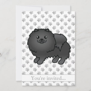 Invitation Anniversaire de fête de chien de dessin animé mign