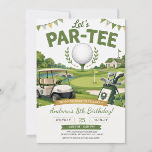 Invitation Anniversaire de golf personnel