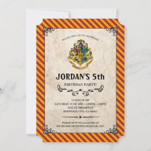 Invitation Anniversaire de Harry Potter