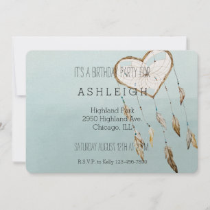 Invitation Anniversaire de Heart Dream Catcher