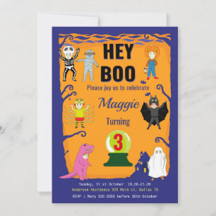 Invitation Anniversaire de Kid Halloween