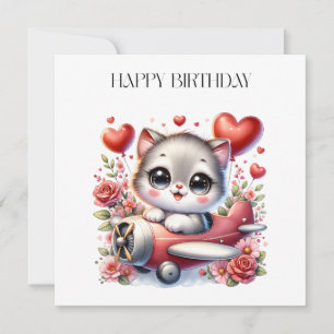 Invitation Anniversaire de Kitten Pilot