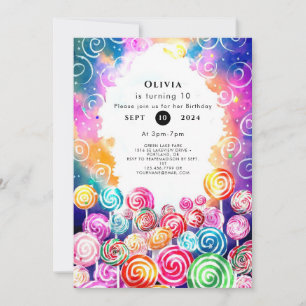Invitation Anniversaire de la Candyland
