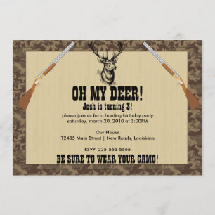 Invitation Anniversaire de la chasse
