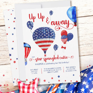 Invitation Anniversaire de la Cutie en étoile vers le haut et