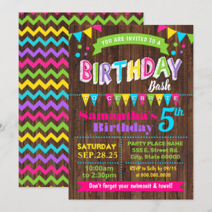Invitation Anniversaire de la fête de Bassh