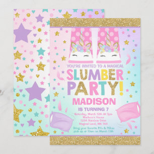 Invitation Anniversaire de la fête de la licorne S