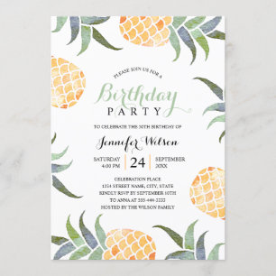 Invitation Anniversaire de la fête de l'ananas