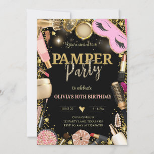 Invitation Anniversaire de la fête du Pamper