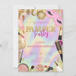 Invitation Anniversaire de la fête du Pamper