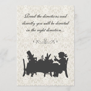 Invitation Anniversaire de la fête du thé Vintage Alice au pa