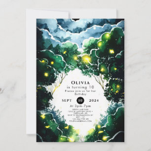 Invitation Anniversaire de la forêt de Whimsy
