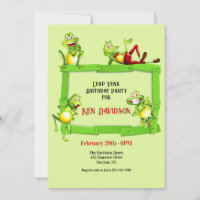 Anniversaire de la grenouille