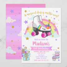 Invitation Anniversaire De La Patinée De Rouleaux 