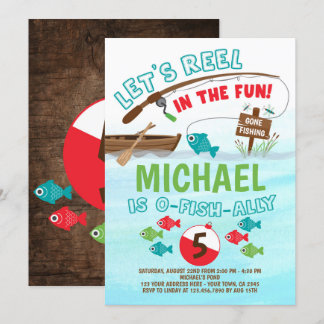 Invitation Anniversaire de la pêche
