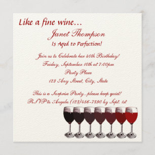 Invitation Anniversaire de la perfection