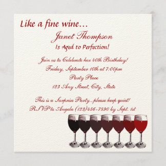 Invitation Anniversaire de la perfection
