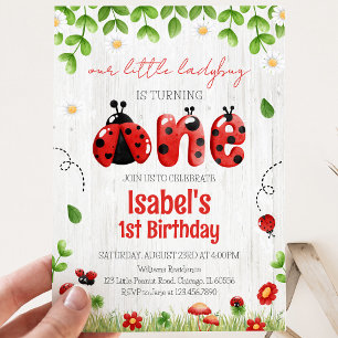 Invitation  Anniversaire de la Petite Coccinelle
