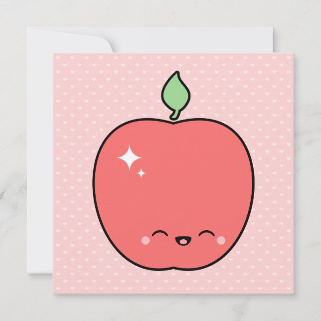Invitation Anniversaire de la petite pomme (Devant)