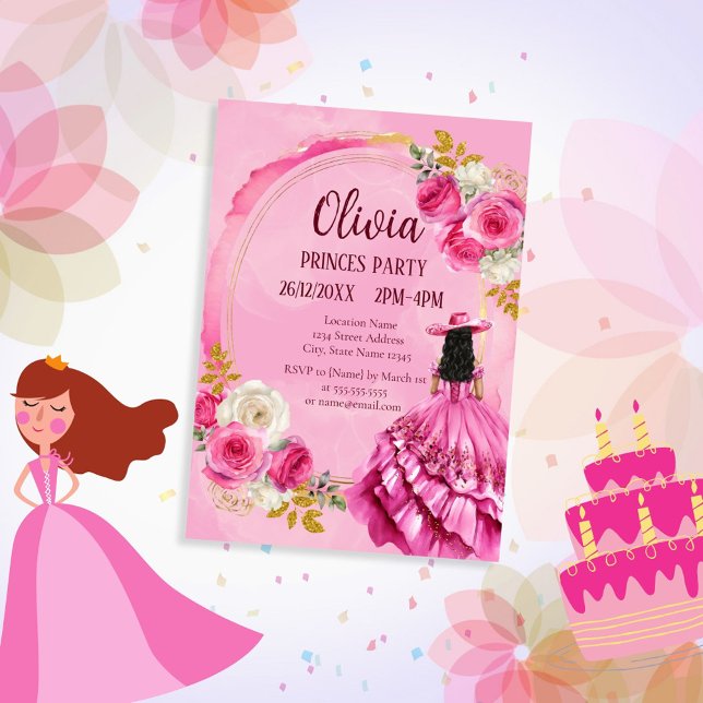 Invitation Anniversaire de la petite princesse royale (Créateur téléchargé)