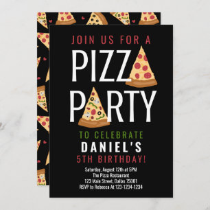 Invitation Anniversaire de la Pizza