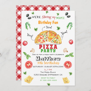Invitation Anniversaire de la Pizza