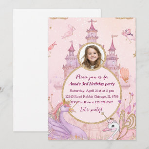Invitation Anniversaire de la Princesse Fantaisiste Château d