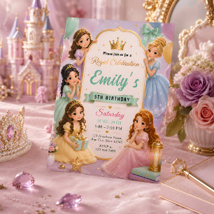 Invitation Anniversaire de la Princesse Royale Élégante