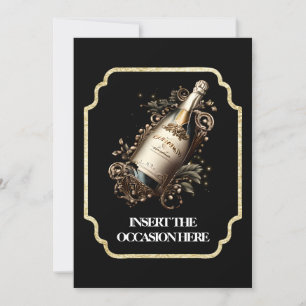 Invitation Anniversaire de la retraite Anniversaire vin mouss