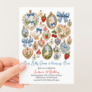 Invitation Anniversaire de la Silly Goose Bleue
