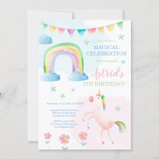 Invitation Anniversaire de la Unicorne, Invitation