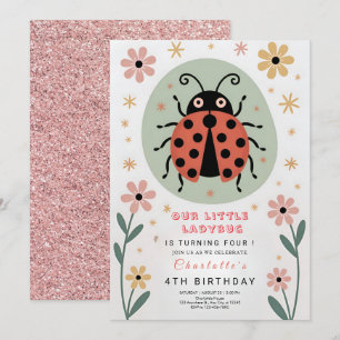 Invitation Anniversaire de Ladybug Fantaisiste