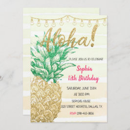 Invitation Anniversaire de l'Aloha