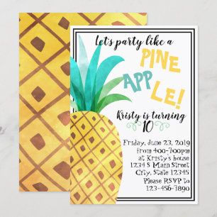Invitation Anniversaire de l'ananas