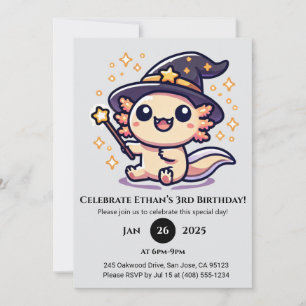 Invitation Anniversaire de l'Axolotl