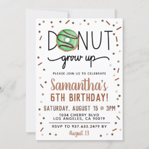 Invitation Anniversaire de l'élevage de Donut au c