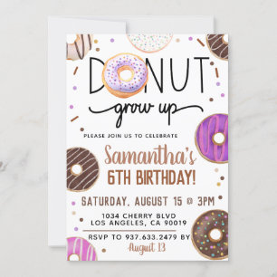 Invitation Anniversaire de l'élevage de Donut au c