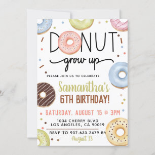 Invitation Anniversaire de l'élevage de Donut au c