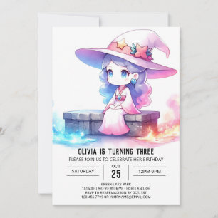 Invitation Anniversaire de l'Enchanteur Fantaisiste Sucré