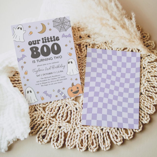 Invitation Anniversaire de Little Boo Halloween (Créateur téléchargé)