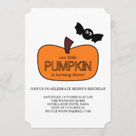 Invitation Anniversaire de Little Citrouille Fall