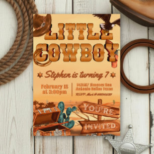 Invitation Anniversaire de Little Cowboy